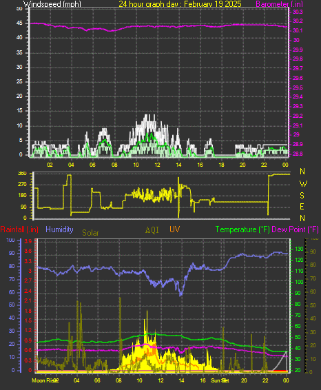 24 Hour Graph for Day 19