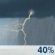 Thursday: A chance of rain before 8am, then a chance of showers and thunderstorms between 11am and 5pm, then a chance of rain. Mostly cloudy. High near 61, with temperatures falling to around 58 in the afternoon. West southwest wind 1 to 5 mph. Chance of precipitation is 40%. New rainfall amounts between a tenth and quarter of an inch possible. Thursday: Chance Showers And Thunderstorms